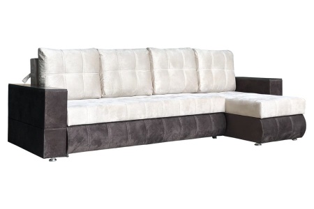 Диван угловой Камертон-1 (1,9х0,65/4 подушки, подлокотники декор)